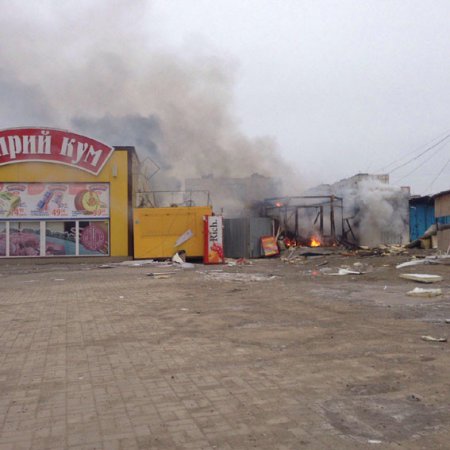 Последствия обстрела Мариуполя (24.01.2015)