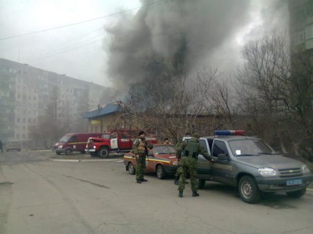 Последствия обстрела Мариуполя (24.01.2015)