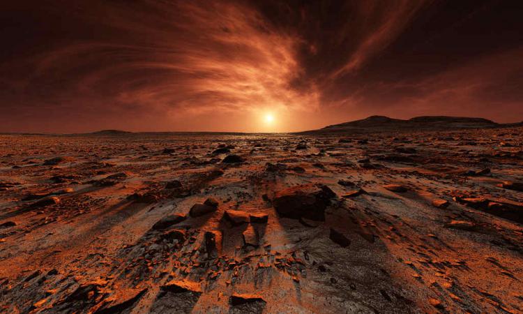 На Марсе нашли следы существования океанических эпох