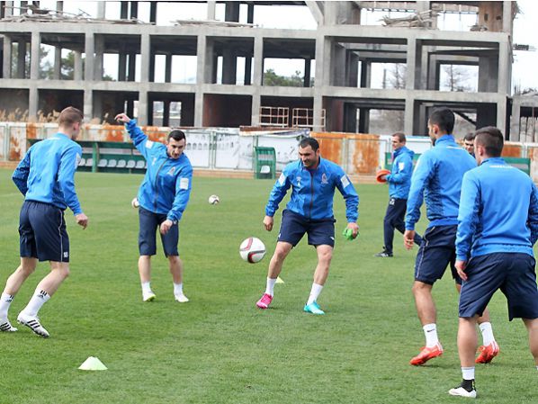 Сборная Азербайджана по футболу готовится к матчу против Мальты