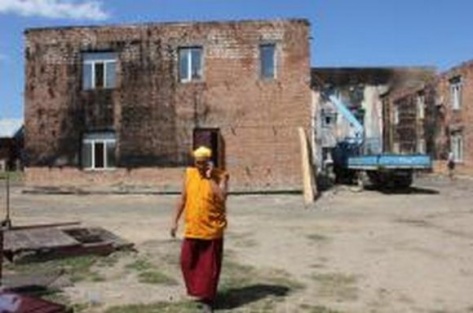 В Иволгинском дацане горело строение буддийского университета «Даши Чойнхорлин»