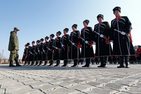 Кубанские казаки готовятся к параду Победы в Москве