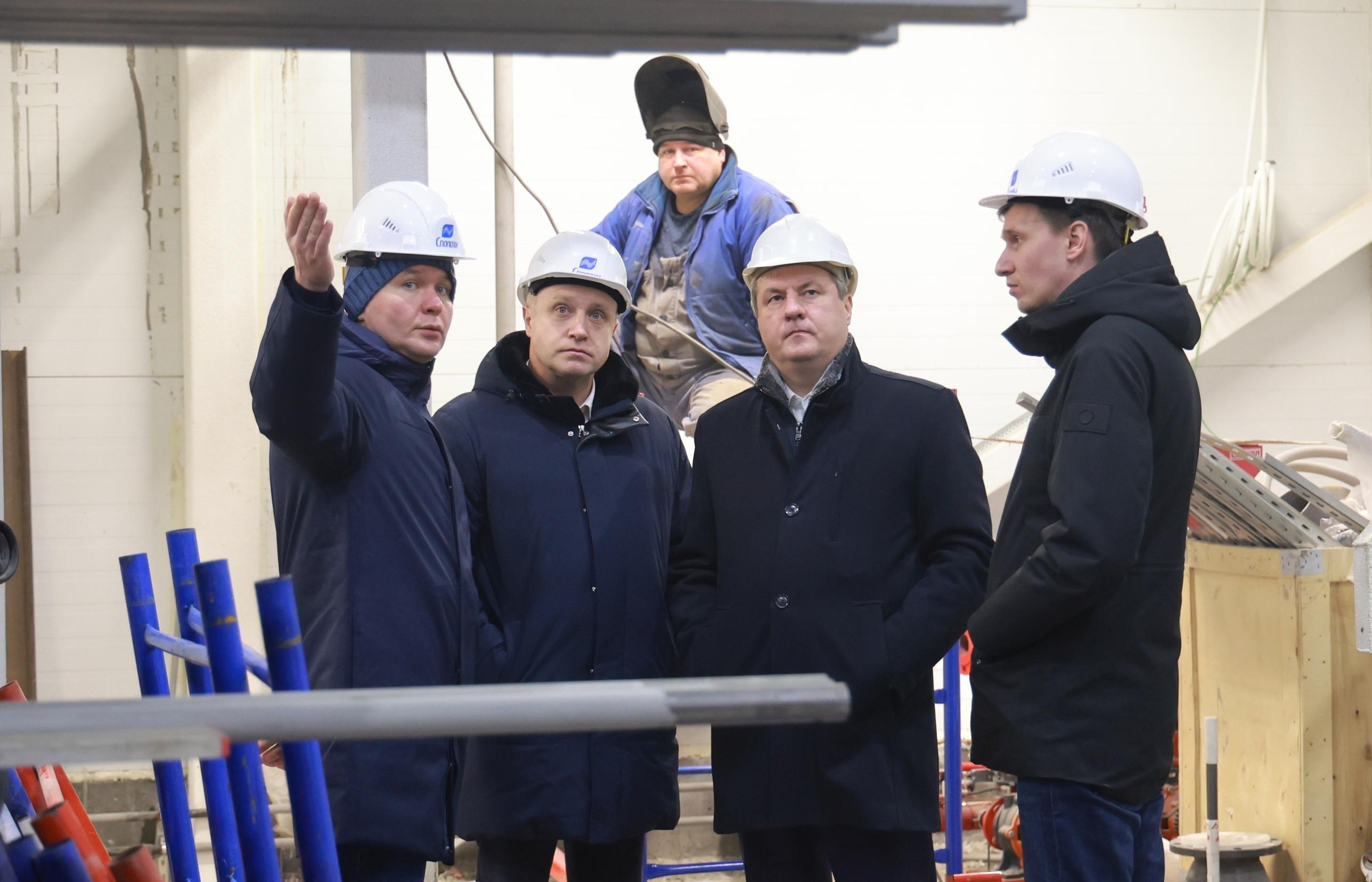 Глава Архангельска проверил строительство долгожданной котельной на Краснофлотском